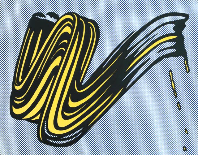 Brushstroke 1965 by Roy Lichtenstein 1923-1997